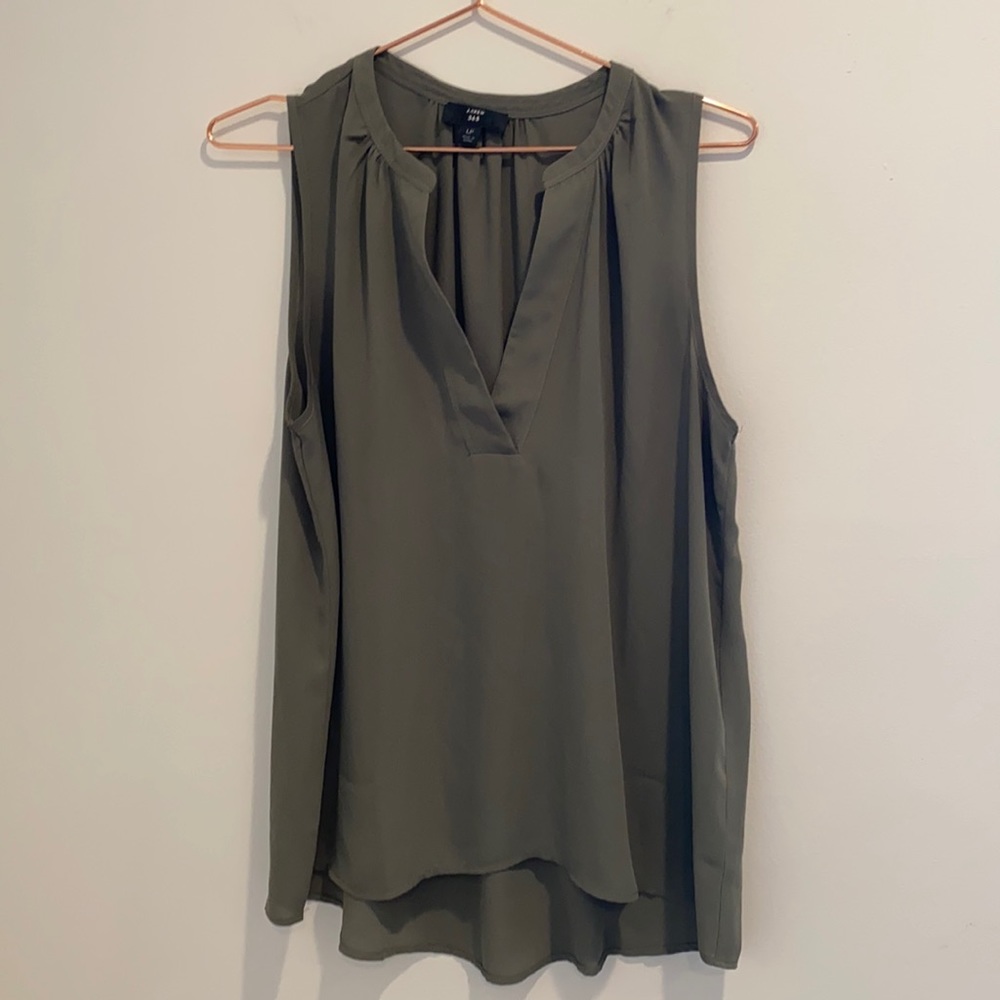 J. Crew Olive Green Top LP